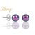 BERNS FÜLBEVALÓ CARIE I.PURPLE 6MM SS