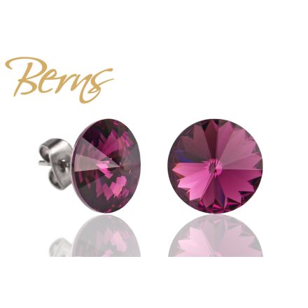 BERNS FÜLBEVALÓ GALAXY AMETHYST 12MM SS