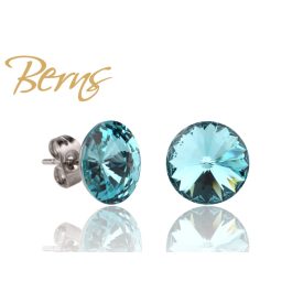 BERNS FÜLBEVALÓ GALAXY LT.TURQUOISE 10MM SS