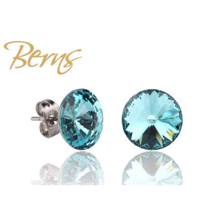 BERNS FÜLBEVALÓ GALAXY LT.TURQUOISE 10MM SS