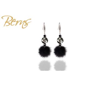 BERNS FÜLBEVALÓ MINK- TWIST BLACK BL