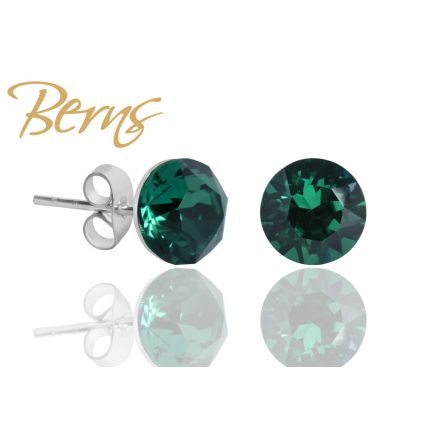 BERNS FÜLBEVALÓ XIRIUS EMERALD 8MM SS