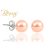 BERNS FÜLBEVALÓ CARIE PEACH 8MM SS