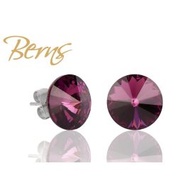 BERNS FÜLBEVALÓ GALAXY AMETHYST 10MM SS