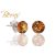 BERNS FÜLBEVALÓ XIRIUS LT.AMBER 6MM SS