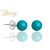 BERNS FÜLBEVALÓ CARIE IDK.TURQUOISE 6MM SS