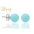 BERNS FÜLBEVALÓ CARIE ILT.TURQUOISE 8MM SS