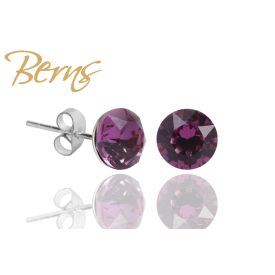 BERNS FÜLBEVALÓ XIRIUS DK.ROSE 8MM SS