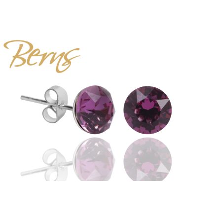 BERNS FÜLBEVALÓ XIRIUS DK.ROSE 8MM SS